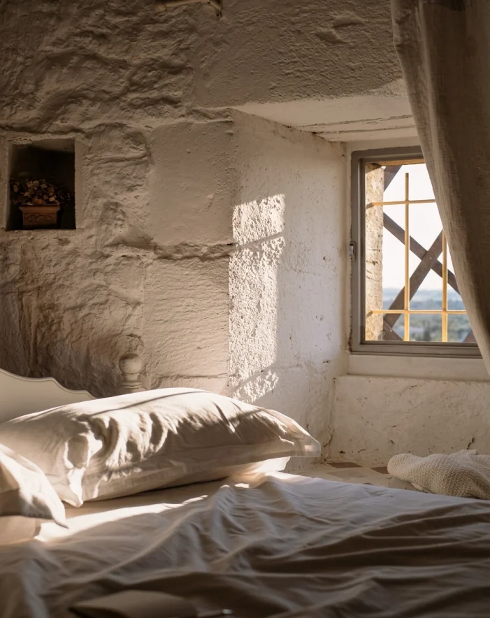 Chambre du moulin au matin